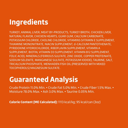Amazon Brand - Wonder Bound Canned Wet Cat Food (Turkey & Giblet Dinner Paté), No Artificial