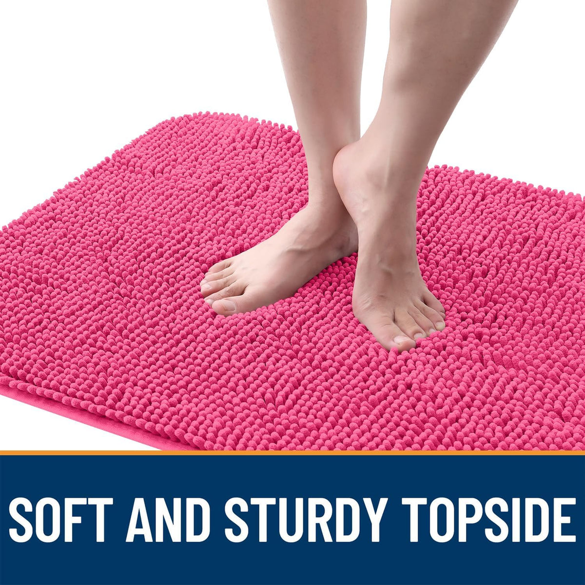 OLANLY Dog Door Mat for Muddy Paws 47x20, Absorbs Moisture and Dirt, Absorbent Non-Slip Washable