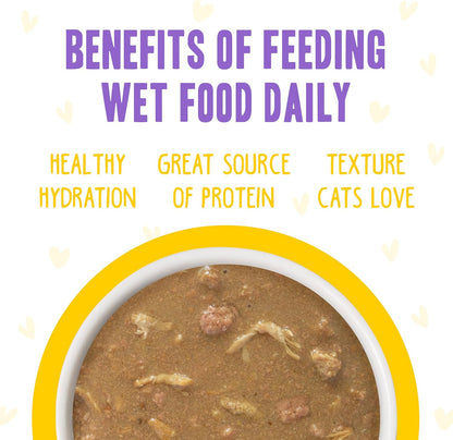 Weruva B.F.F. OMG - Best Feline Friend Oh My Gravy, Yahoo Yellows Variety Pack, 2.8oz Can (Pack of