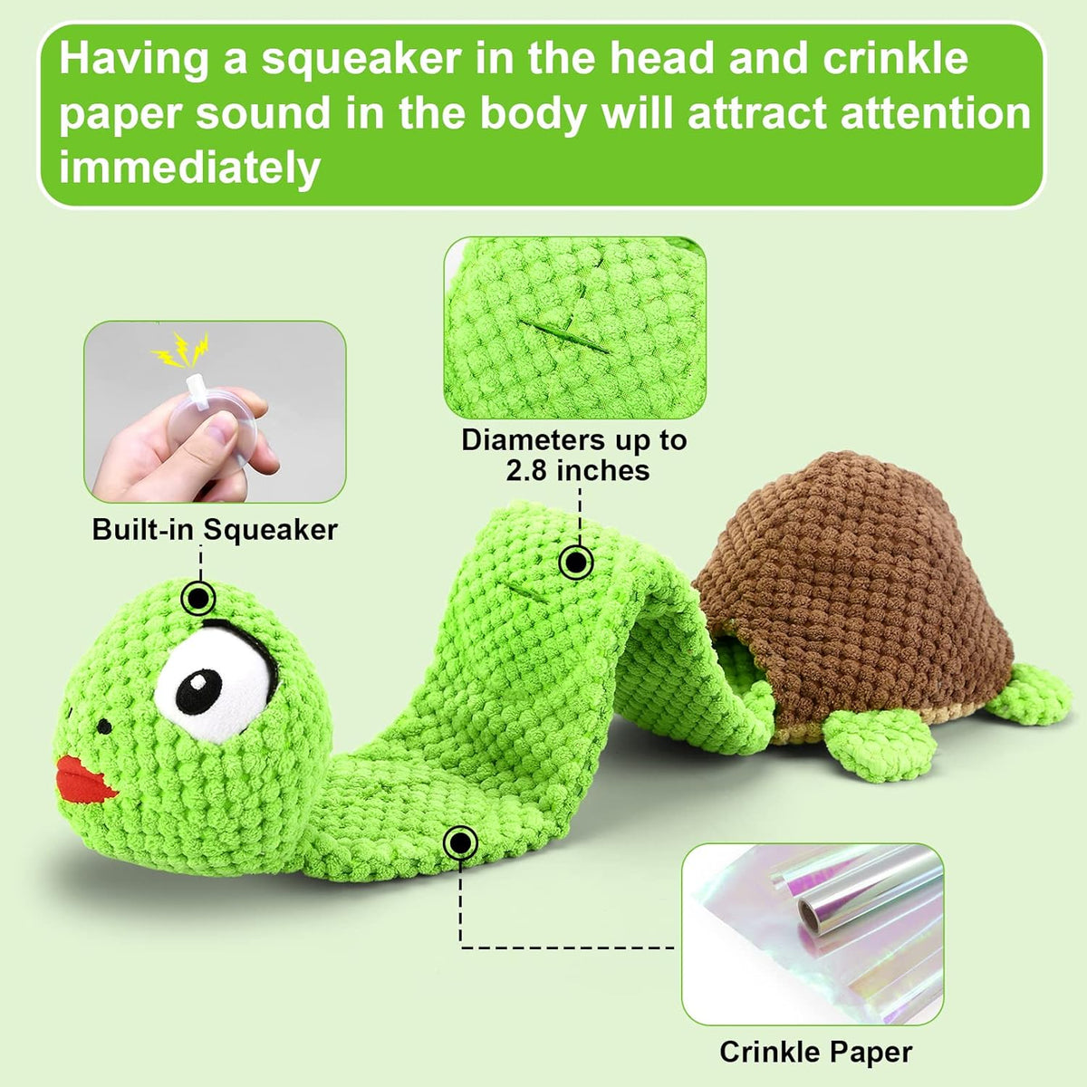 Dog Squeak Toys Dogs Enrichment Treat Dispensing Puzzle Toys Interactive Dog Toys for Large Medium