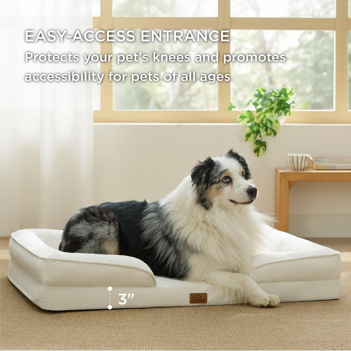 Bedsure XL Orthopedic Dog Bed for Extra Large Dogs - Washable XLarge Dog Cat Bed Waterproof