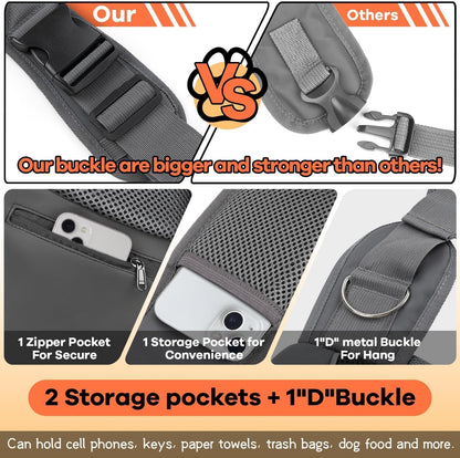 YUDODO Pet Sling Carrier for Small Dogs & Cats – Hands-Free Puppy Carrier with Safety Hook, Large