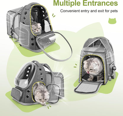 Expandable Cat Backpack,Cat Bubble Backpack Carrier for Carrying Cats, Pets and Small