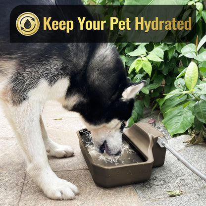 135OZ Automatic Water Dispenser for Dogs Patented Automatic Dog Water Bowl Fit 3/4'' GHT Male
