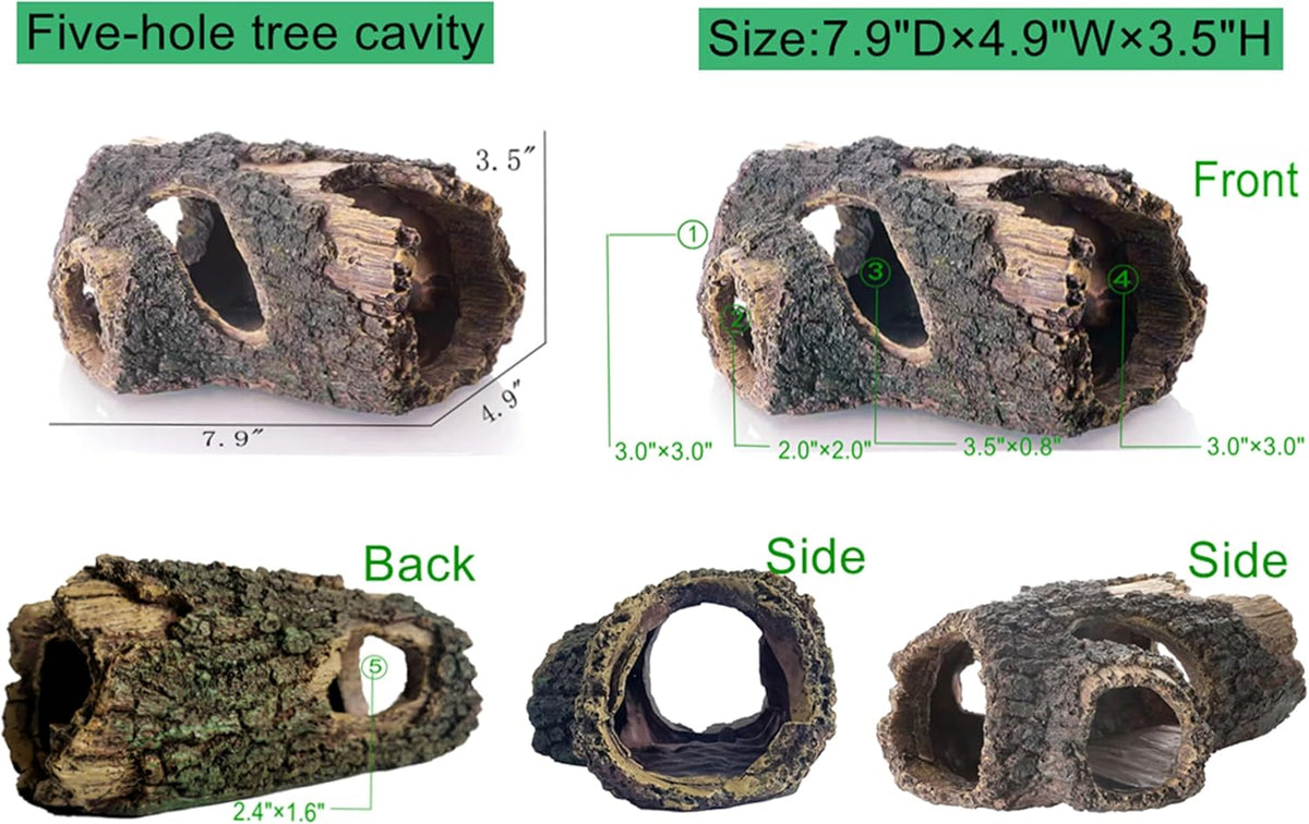 Reptile Hide Bark Texture,Snake Hide,Bearded Dragon Basking Platform,Aquarium Decor for