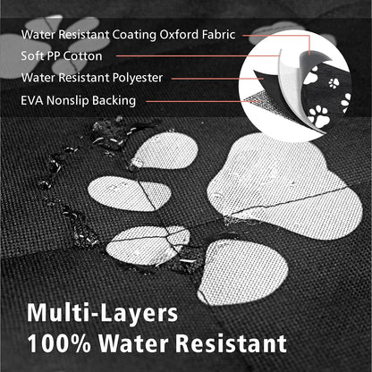 F-color SUV Cargo Liner for Dogs, Water Resistant Pet Cargo Cover Dog Seat Cover Mat for SUVs