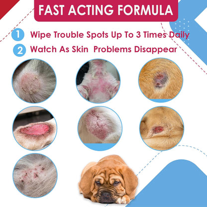 Chlorhexidianes Wipes for Dogs, Cats and Horses (Made in U.S.A) (USA) (Ketoconazole & Chlorhexidine