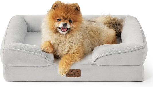Bedsure Orthopedic Dog Beds for Small Dogs - Washable Small Dog Cat Bed Waterproof, Comfort Pet