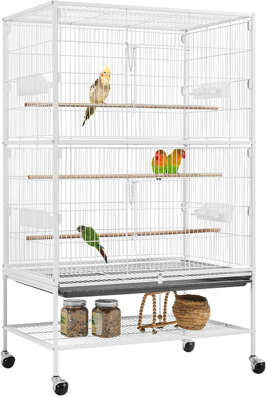 Yaheetech 52inch Bird Cage Extra Large Parakeet Parrot Cage for Lovebird Cockatiel Conure Finch