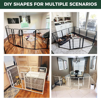 FXW Homeplus Unleashed Indoor Dog Playpen - Stress-Free and Safe Play, Heavy Duty 24 Inch 8 Wire