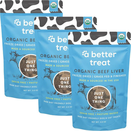 A Better Treat – Organic, Freeze Dried, Single Ingredient, 100% Grass Fed & Finished, Pasture