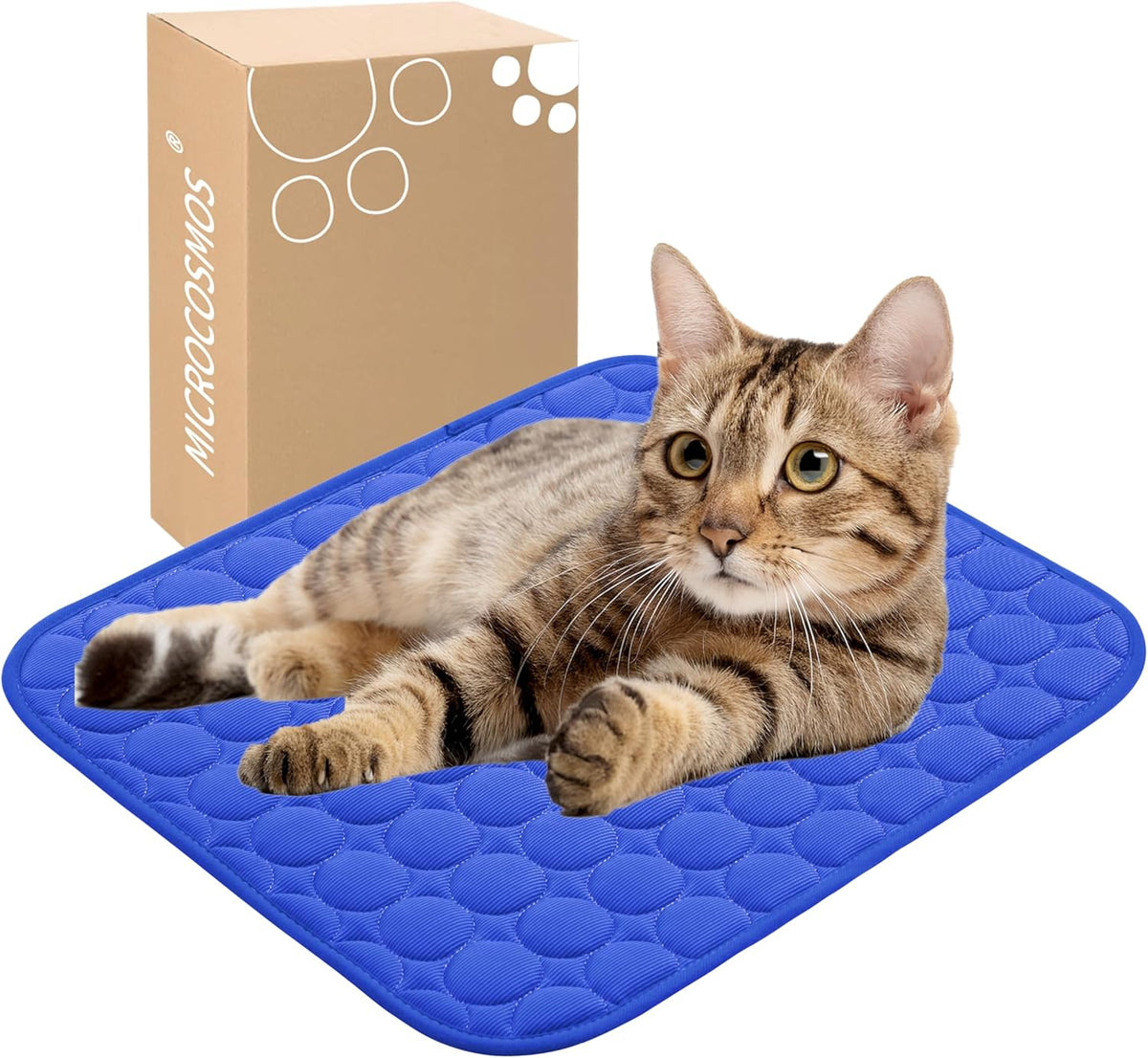 MICROCOSMOS Summer Cooling Mat & Sleeping Pad- Water Absorption Top, Materials Safe, Easy Carry, EZ