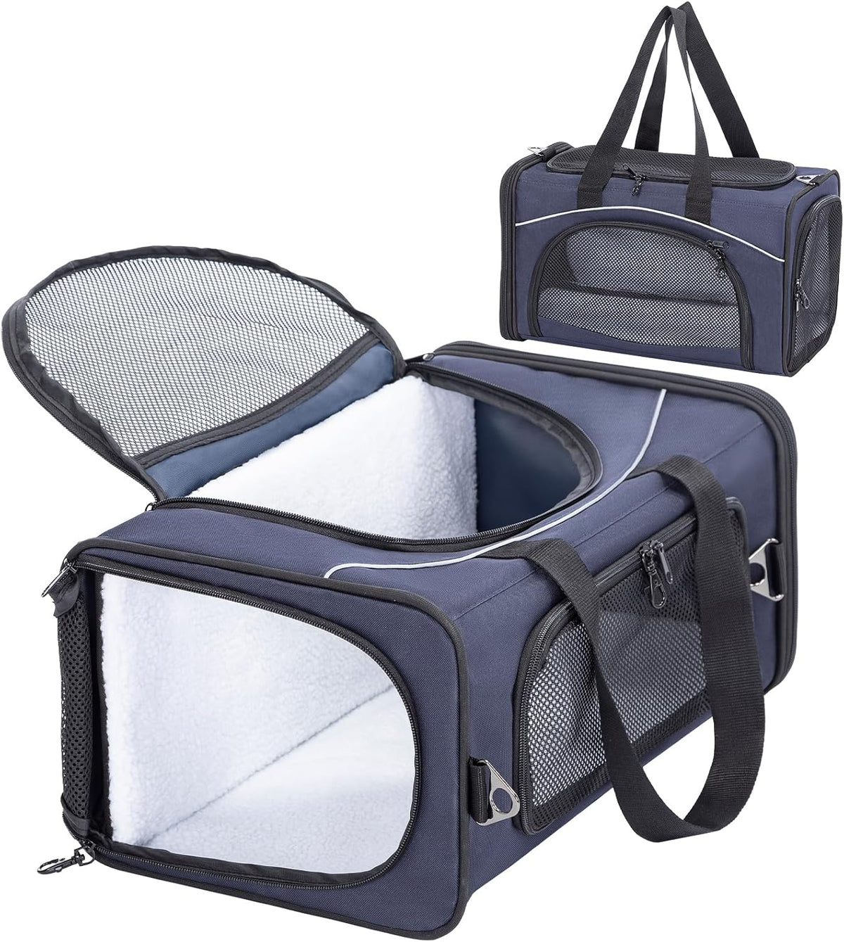Petsfit Airline Approved Pet Carrier for Small Dogs & Cats, 19x9x12 TSA Approved Carrier, with