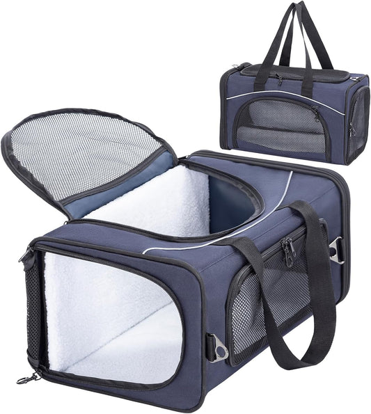 Petsfit Airline Approved Pet Carrier for Small Dogs & Cats, 19x9x12 TSA Approved Carrier, with