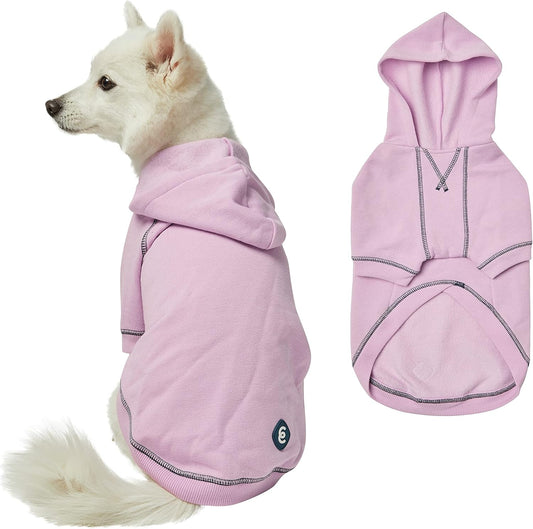 Blueberry Pet Essentials Dog Hoodie – 22 inch, Cotton‑Blend Sweatshirt with Hood, Pink Lilac