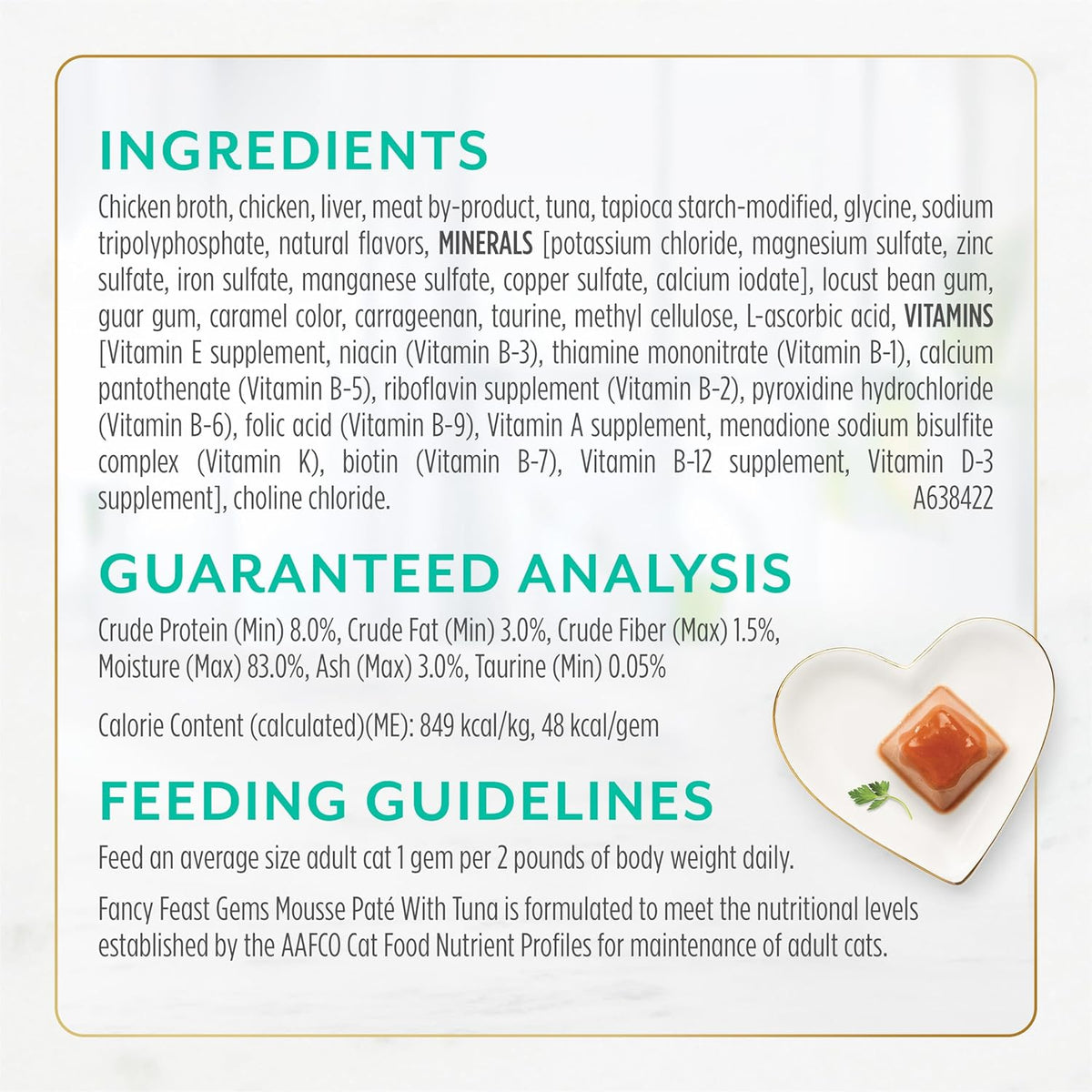 Fancy Feast Gems Pate Cat Food Mousse With Tuna and a Halo of Savory Gravy Cat Food - (Pack of 8) 4