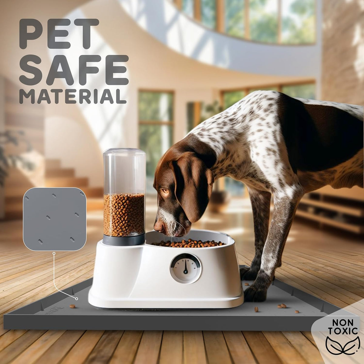 32x24x1” XL Dog Food Mat - All Purpose Under Sink Liner, Washer and Dryer Covers for The Top