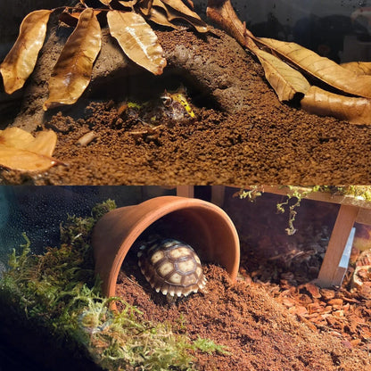 BNOSDM Reptile Soil Substrate Fluffy Small-Strand Reptile Substrate and Snake Bedding Clean Natural