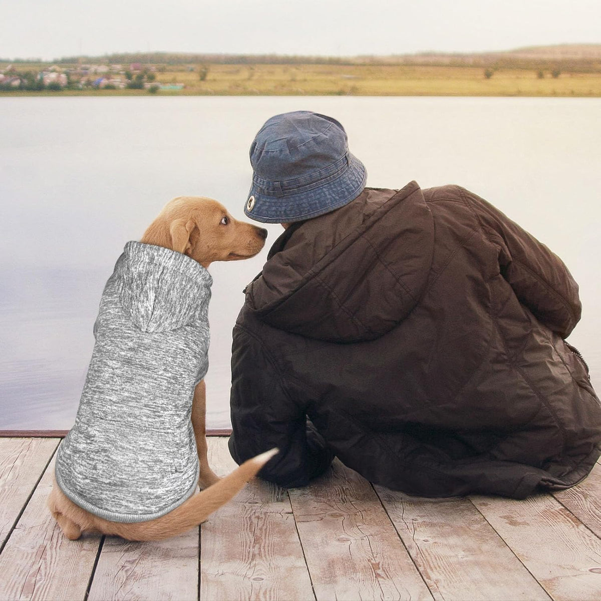 Dog Sweaters for Large Dogs Dog Hoodie Fleece Dog Sweater Soft Dog Clothes Sweatshirt with Pocket