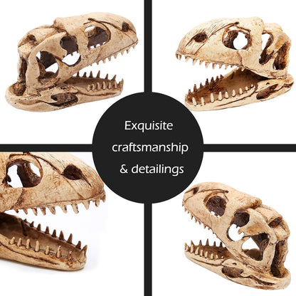 Dinosaur Animal Skull Aquarium Large Décor Cave Decorations Fish Hideout Tank Betta Tarantula