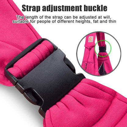 TOMKAS Dog Sling Carrier for Small Dogs Puppy Carrier for Small Dogs (Rose red, Adjustable Strap