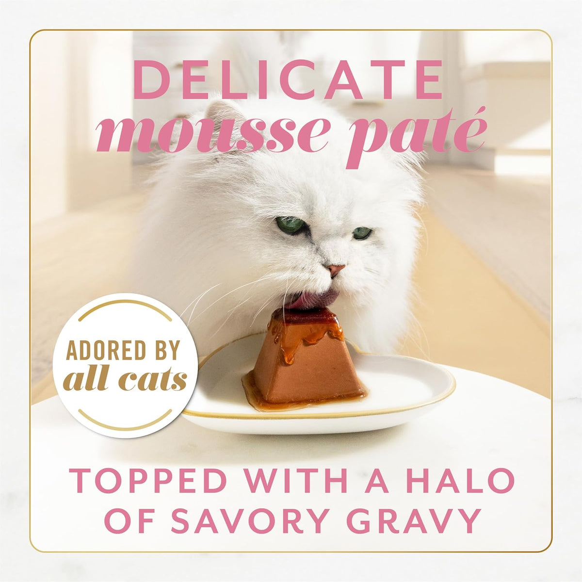 Fancy Feast Gems Pate Cat Food Mousse With Salmon and a Halo of Savory Gravy Cat Food - (Pack of 8)