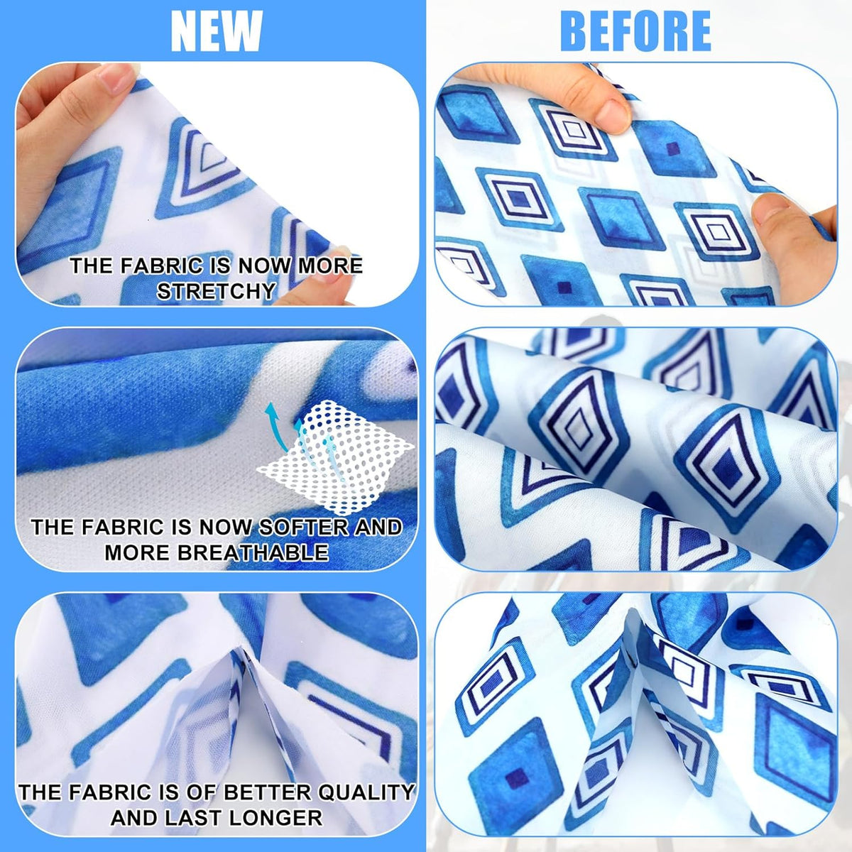 6 Pcs Horse Tail Bag Breathable Guard 22" Slip on Horse Care Tail Wrap 2 Strand Closure Straps