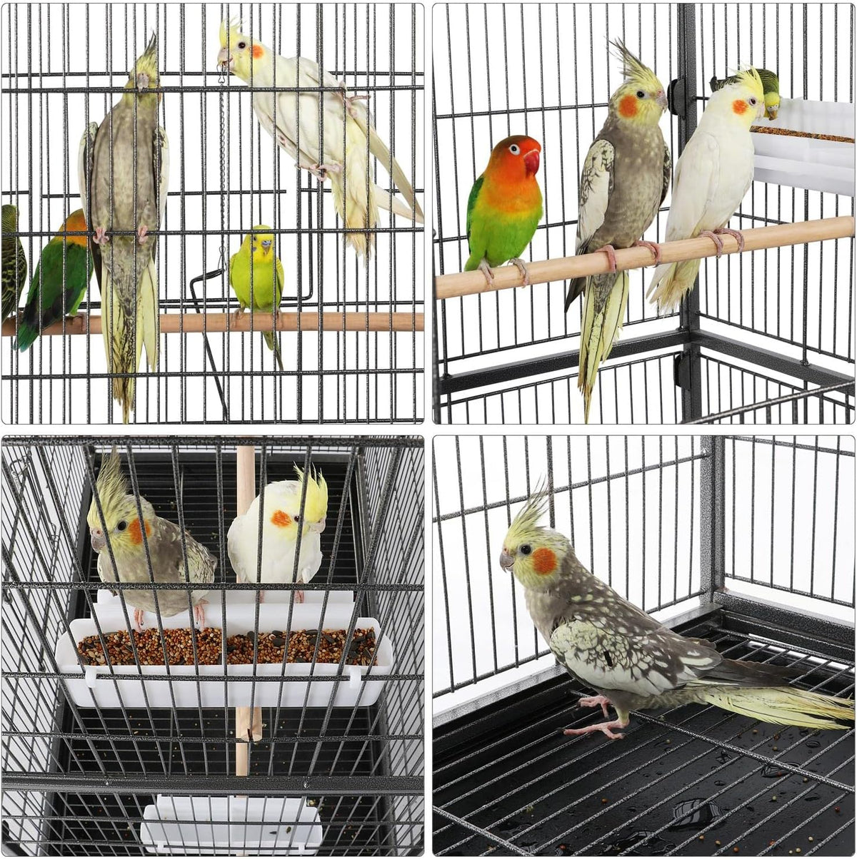 Yaheetech 60.5inch Extra Large Bird Cage Metal Parrot Cage Flight Cage for Cockatiels African Grey