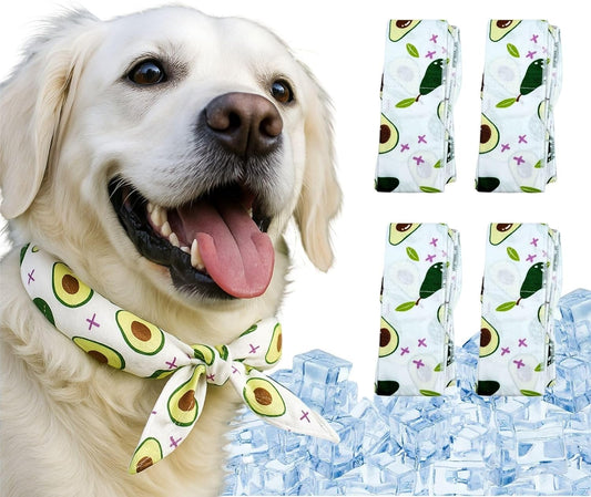 4pcs Cooling Scarf for Pets,Summer Cooling Scarves Keep Cats and Dogs Cool