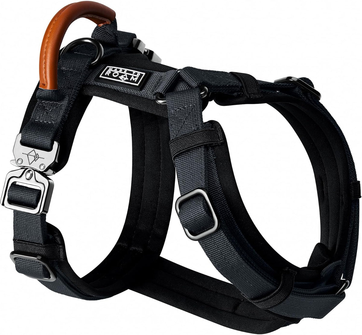 MADE TO ROAM Premium Explorer Harness - Y-Shaped Dog Harness with Adjustable Durable Nylon, Soft