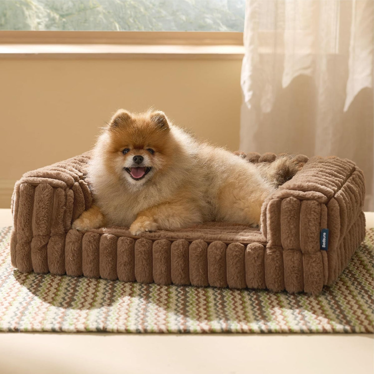 Bedsure Orthopedic Dog Bed for Small Dogs, Waterproof Memory Foam Small Pet Beds with Sides