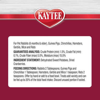 Kaytee Natural Snack with Superfoods For Pet Guinea Pigs, Rabbits, Hamsters, and Other Small