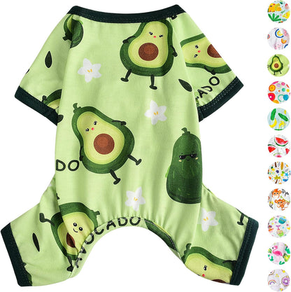 Dog Pajamas Pjs Spring Summer Dog Clothes for Small Dogs Girl - Boy - Medium - Size Dogs, Soft