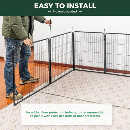 FXW Rollick Unleashed Dog Playpen for Indoor, Yard, RV Camping, 32 inch 48 Panels for Small and