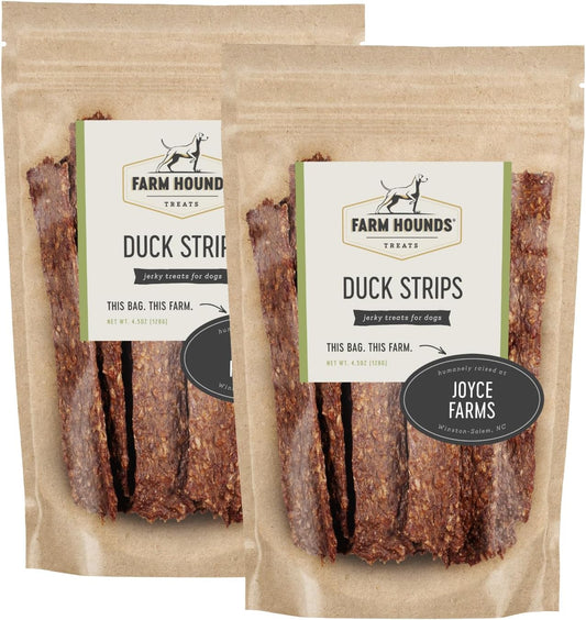 Farm Hounds - Duck Strips - Premium Natural Jerky for Dogs - Made from 100% Humanely Raised Duck