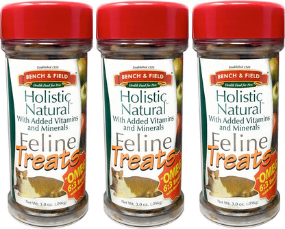 Bench & Field Holistic Natural Healthy Kitty Cat Treats | Crunchy Fish-Shaped Bites | Delicious