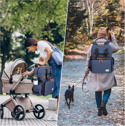 Modoker Dog Travel Bag - Airline Approved Backpack for Pet Accessories Organizer, Tote Weekend Bag