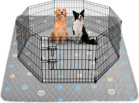 Aitmexcn Washable Puppy Dog Pee Pad, 2PCS 100% Waterproof Whelping Training Mat for Puppy/Senior