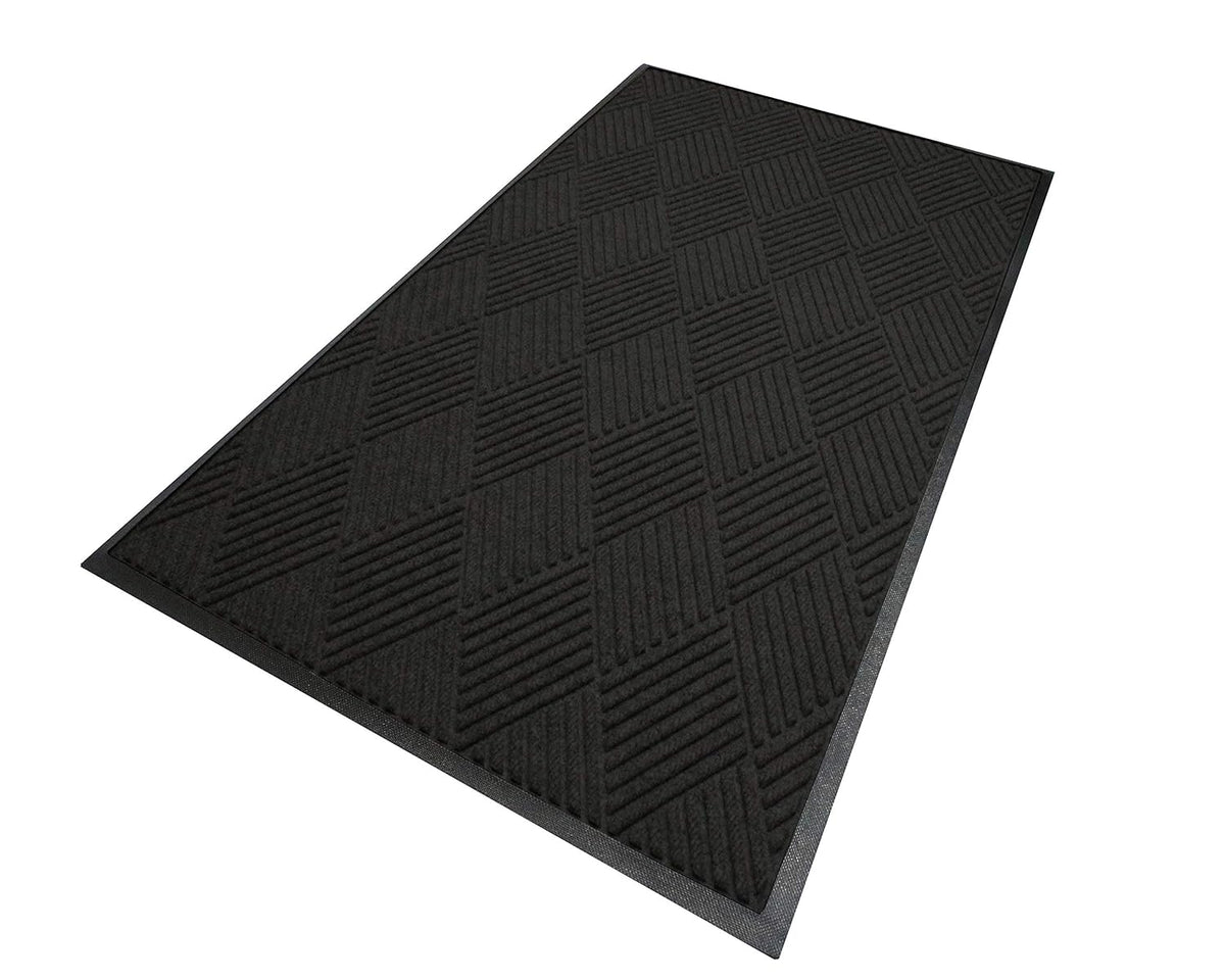 M+A Matting WaterHog Diamond | Commercial-Grade Entrance Mat with Rubber Border – Indoor/Outdoor