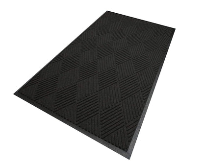 M+A Matting WaterHog Diamond | Commercial-Grade Entrance Mat with Rubber Border – Indoor/Outdoor