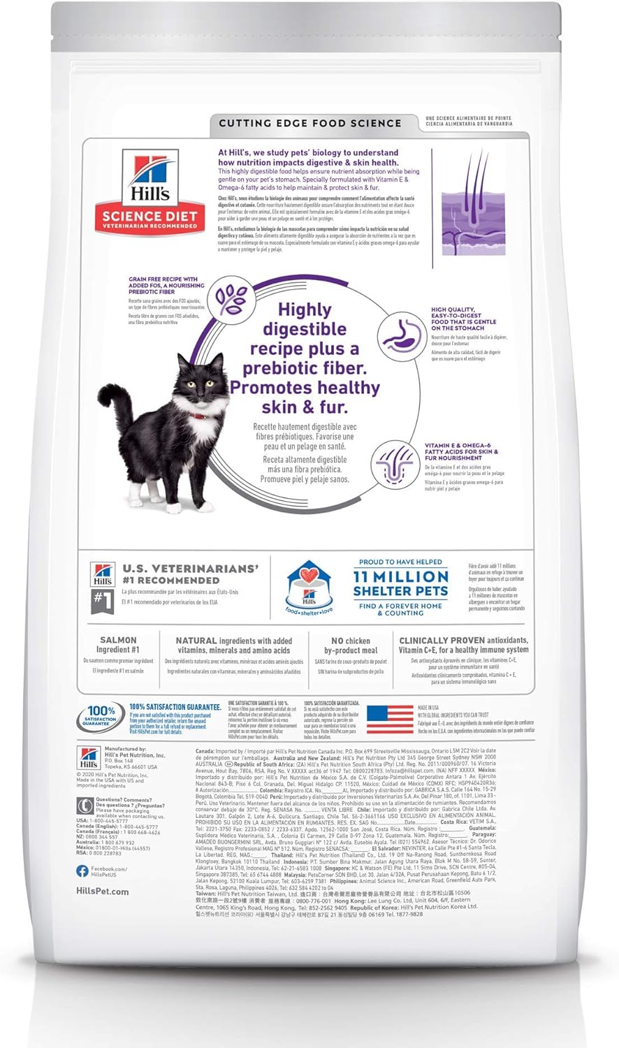 Hill's Science Diet Sensitive Stomach & Skin, Adult 1-6, Stomach & Skin Sensitivity Support, Dry