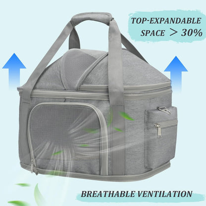 2-in-1 Stylish Dog Purse Carrier Soft-Sided Carriers Travel Tote Bag for Small Dogs Cats, Fashion