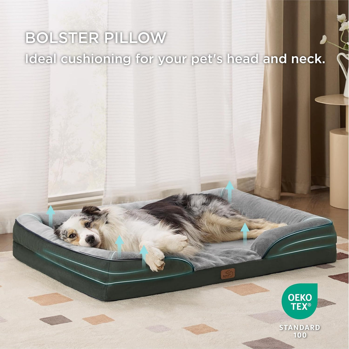 Bedsure XL Plus Orthopedic Dog Bed for Extra Large Dogs - Waterproof XLarge Dog Cat Bed, Comfort