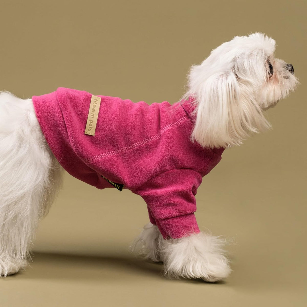 Fitwarm Classic Fleece Dog Sweater, Turtleneck Sweatshirt, Winter Clothes - Small Dogs Girl, Cat