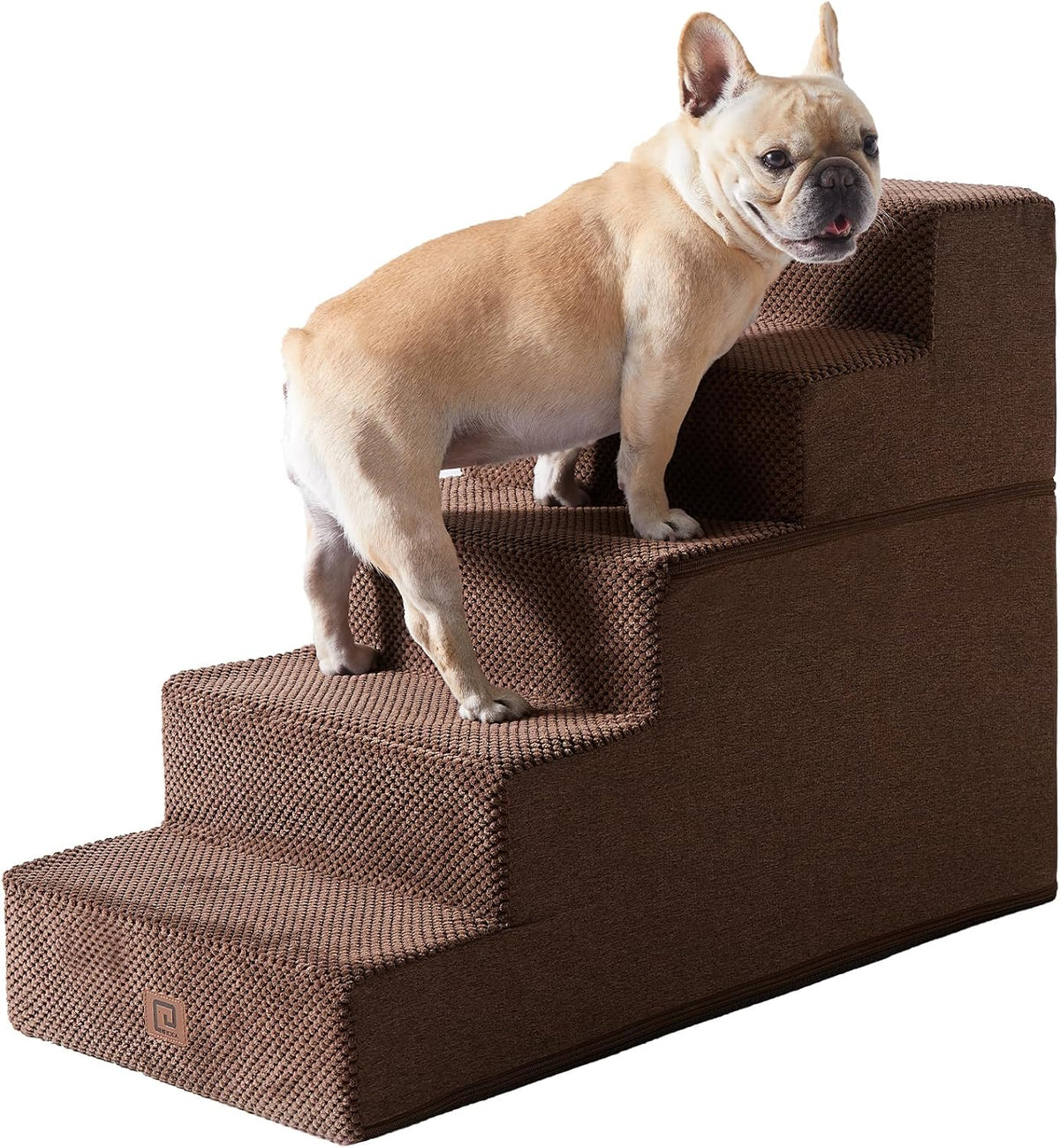 EHEYCIGA Dog Stairs for High Bed 22.5" H, 5-Step Dog Steps for Bed, Pet Steps for Small Dogs and