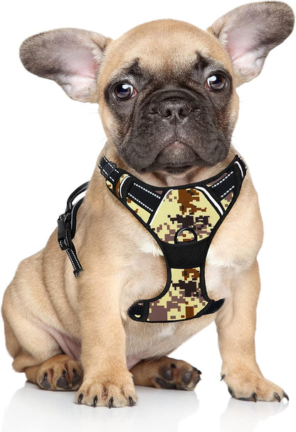 BARKBAY No Pull Dog Harness Large Step in Reflective Dog Harness with Front Clip and Easy Control