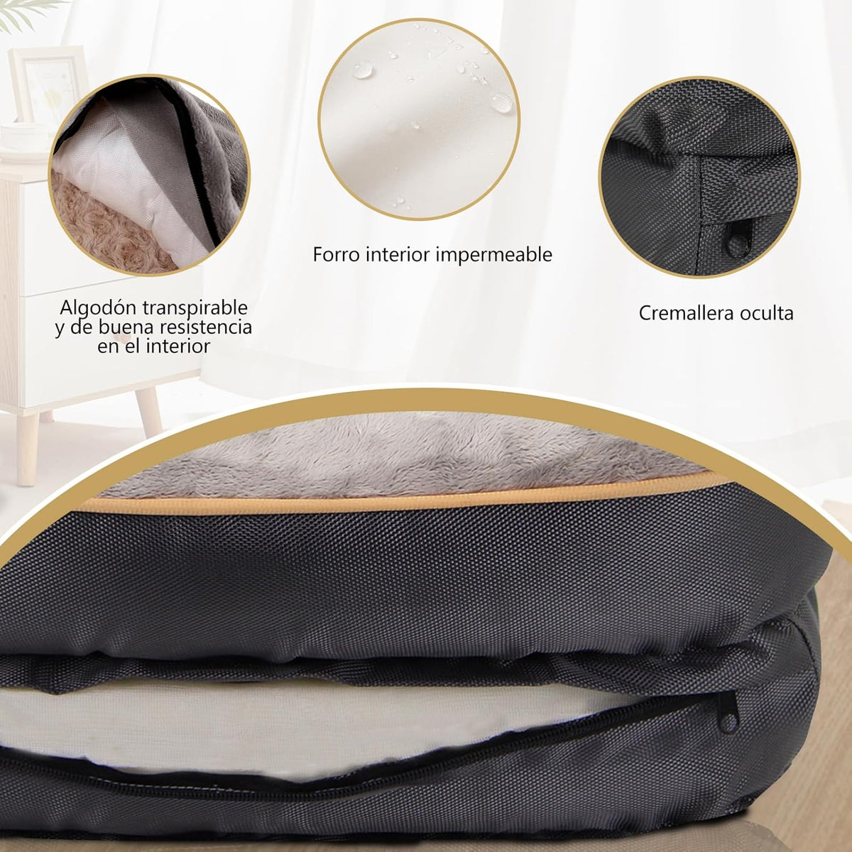 JOYELF XXLarge Memory Foam Dog Bed, Orthopedic Dog Bed & Sofa with Removable Washable Cover for