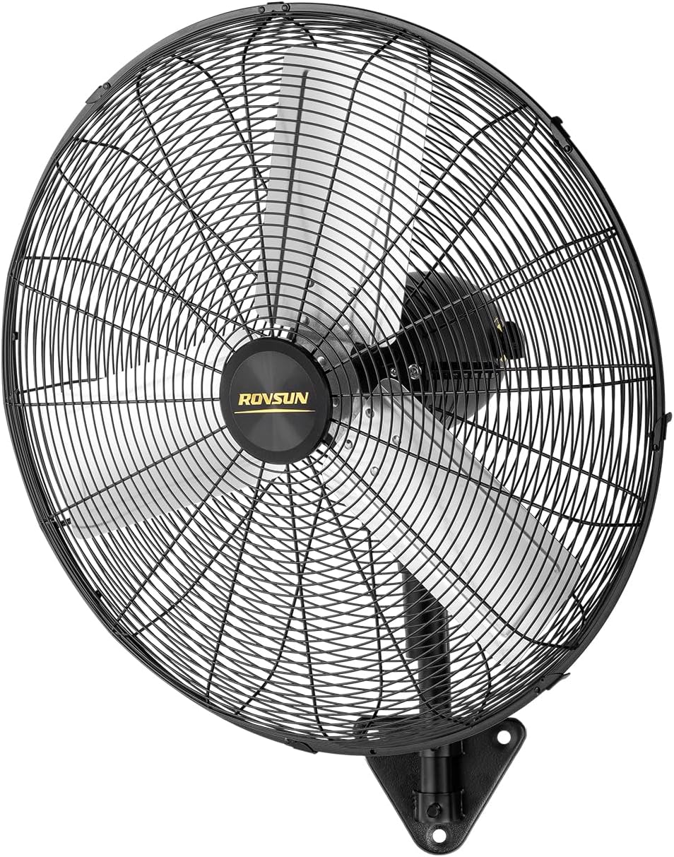 ROVSUN 20 Inch Industrial Wall Mounted Fan, High Velocity Waterproof Wall Mount Fan, Max 4710 CFM