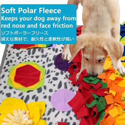 Snuffle Mat for Dogs, Nosework Feeding Blanket Sniffing Pad for Interactive Games, Foraging Puzzle