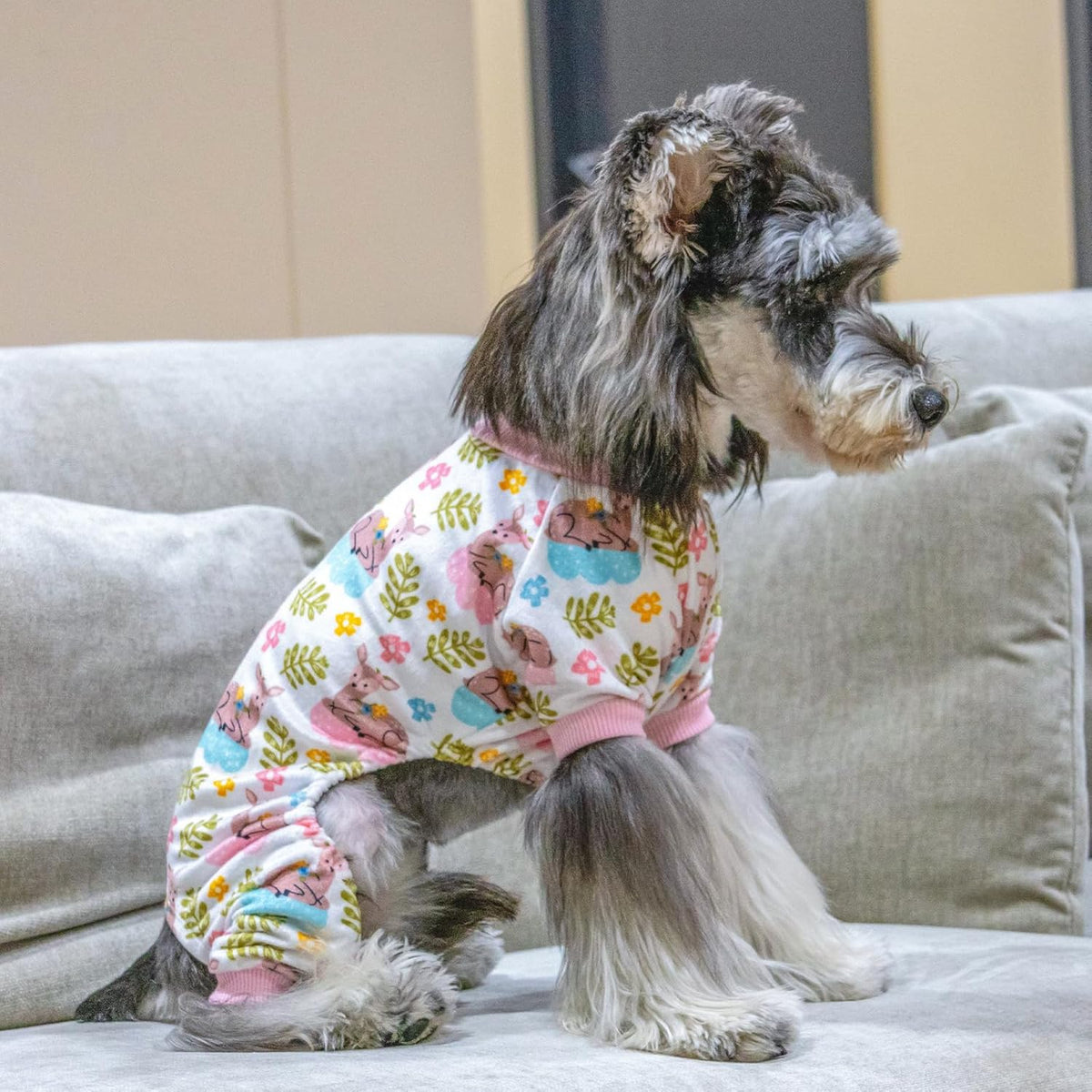 CuteBone Small Dogs Outfit Soft Puppy Onesies Pjs Dog Pajamas Pet Coat Cat Apparel Comfy Doggie